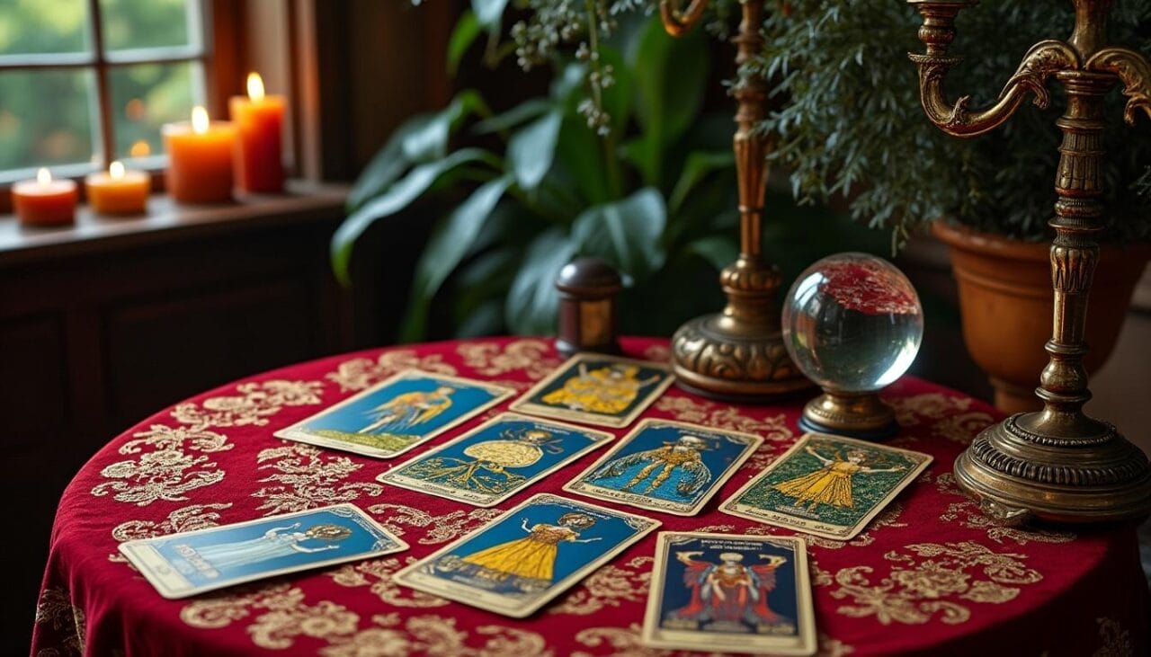 découvrez les significations des cartes du tarot la gitane et plongez dans l'univers mystique de cette pratique divinatoire. apprenez à interpréter les symboles et à tirer des enseignements pour votre vie quotidienne.